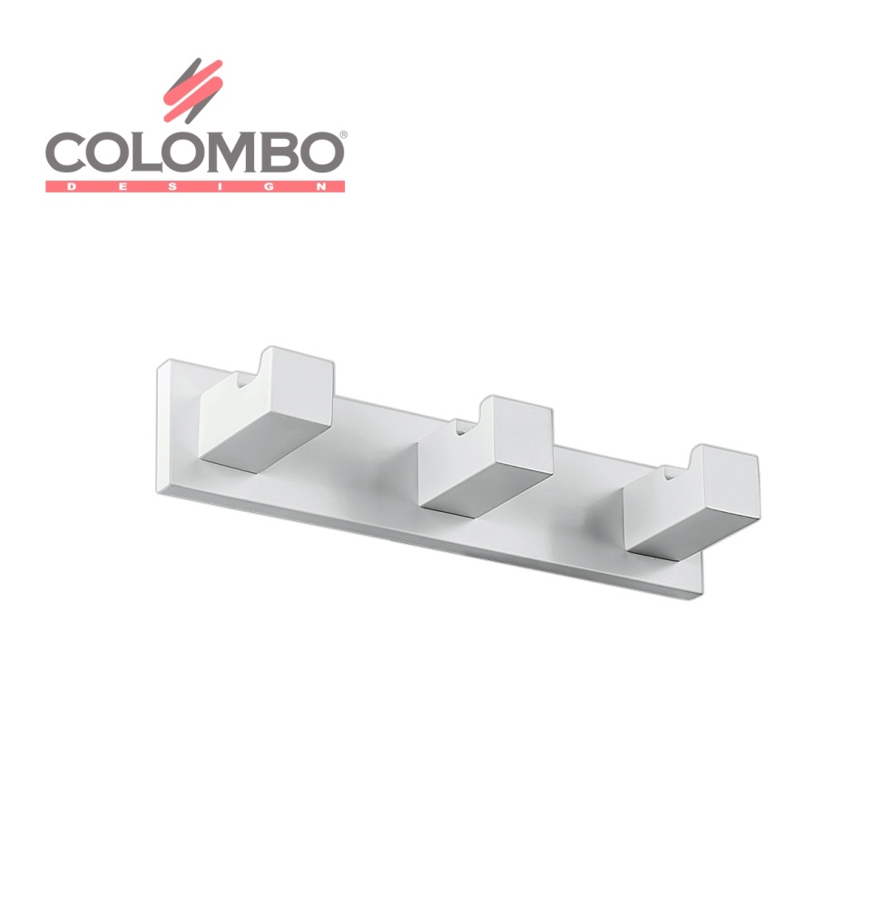 Фото Colombo Design Look LC37.BM - Крючок для халатов, тройной (белый - матовый)