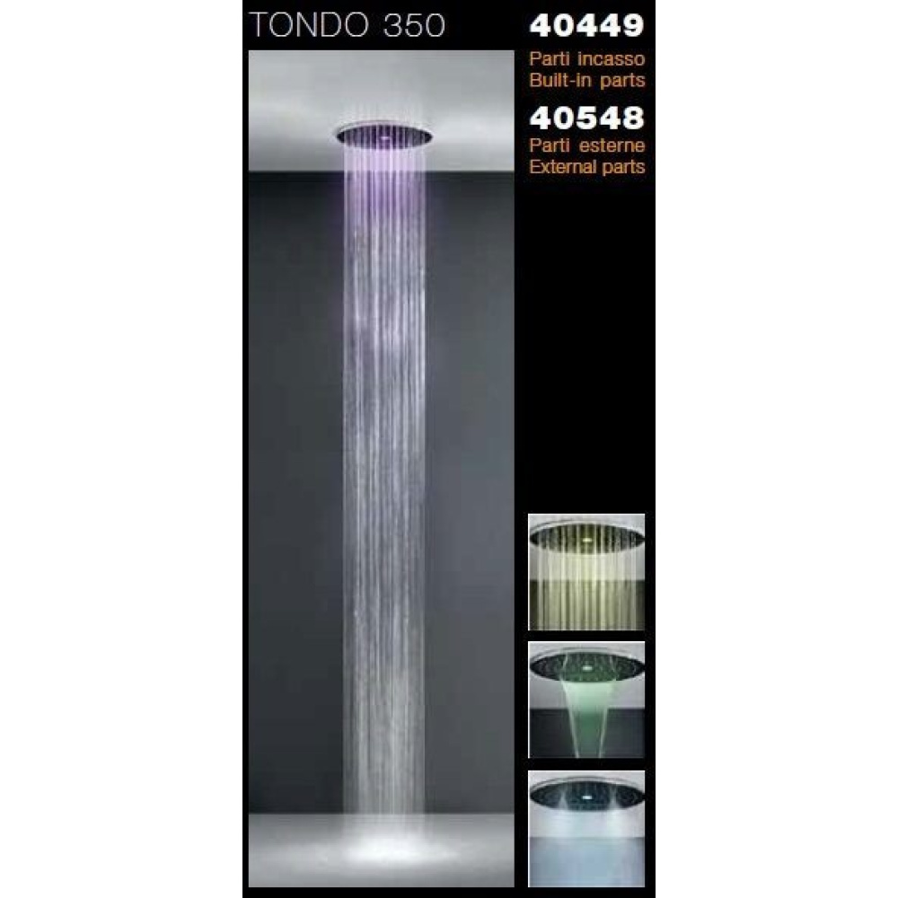 Душевая система Gessi Colour Tondo (40548#238) сталь полированная