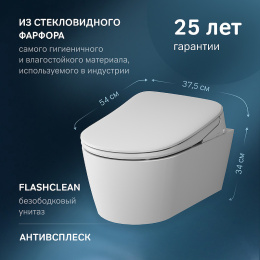 Унитаз подвесной Am.Pm Func (C8F1702SC) белый
