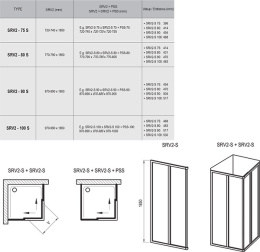 Душевой уголок Ravak (14VA0102Z1)