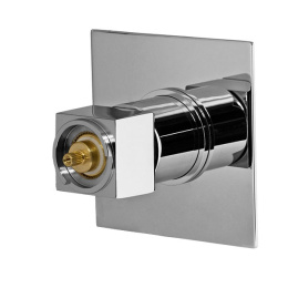 REMER Qubika QT30 Термостат для душа, черный хром брашированный