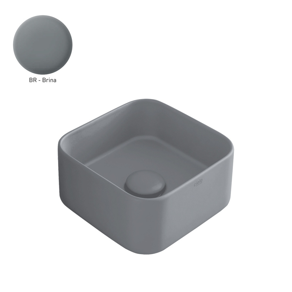 Ceramica CIELO Shui Comfort MILAQ BR - Раковина накладная Minimo 25*25 см Brina