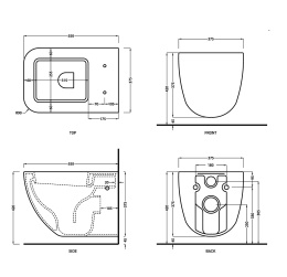 Подвесные унитазы Ceramica CIELO Shui Comfort SHCOVS AV - Унитаз подвесной 55*37 см (Avena)