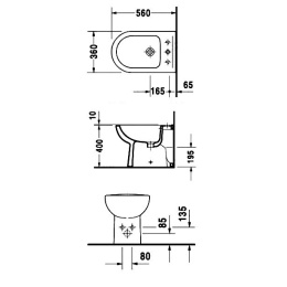 Биде Duravit Darling 2233100000, белый