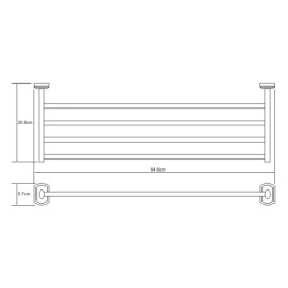 Фото Полка для полотенец WasserKRAFT Oder 3011