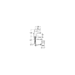 Смеситель для биде Roca Monodin new (5A6098C0M) хром