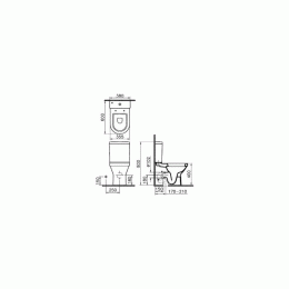 Унитаз-компакт Vitra S50 (9798B003-7201) белый