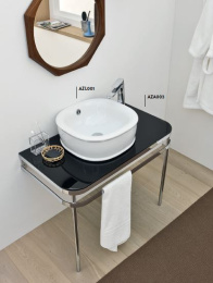 Раковина накладная 45 см ArtCeram Azuley (AZL001 03 00) черный